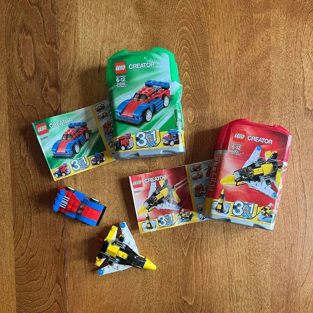 Lego Creator 3-in-1 capsule sets
